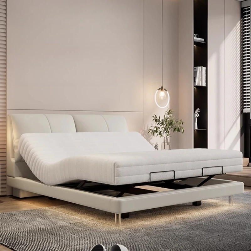 European Frame Bed Princess French Nordic Cheap Aesthetics Bed Designer Comfortable Simple Minimalist Wood Muebles Furniture