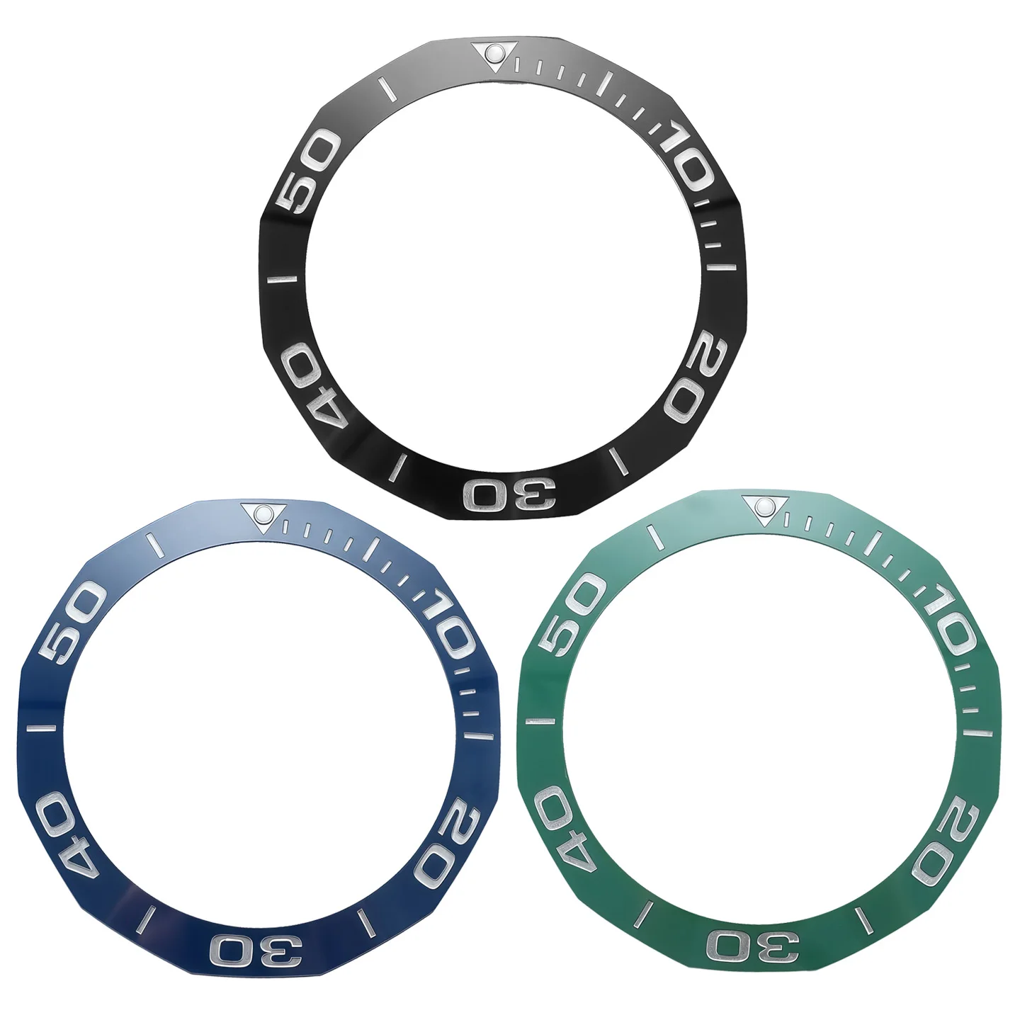 For TAG Heuer Aquaracer 43mm WAY201 WBP201, Ceramic Bezel Insert with Number Scale, Replacement Outer Ring for Diver Watch
