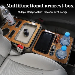 FOR VW Transporter MVP T5 T6 T7 2000-2023 Front seat general business armrest business car with mobile phone wireless charging