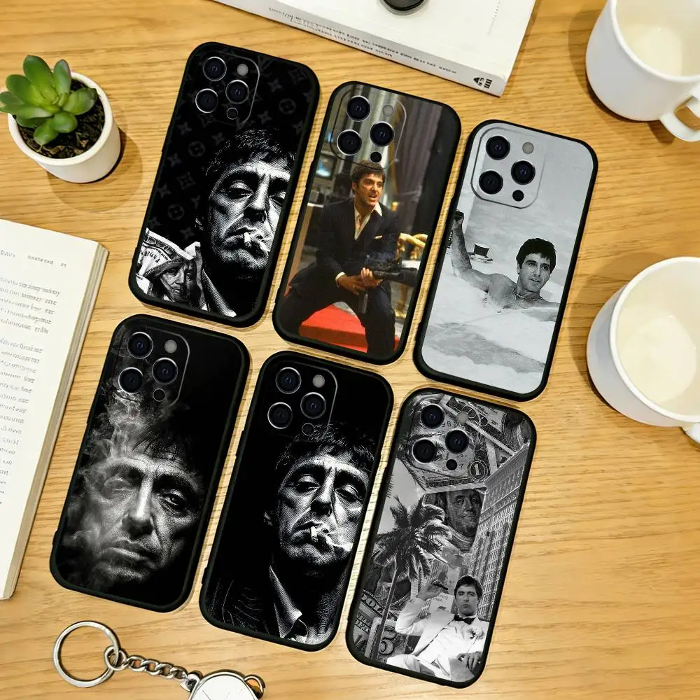 

The character Tony Montana from Scarface Phone Case For iPhone 17, 16,15,14,13,12,11 Plus,Pro Max, Others Soft Black Cover