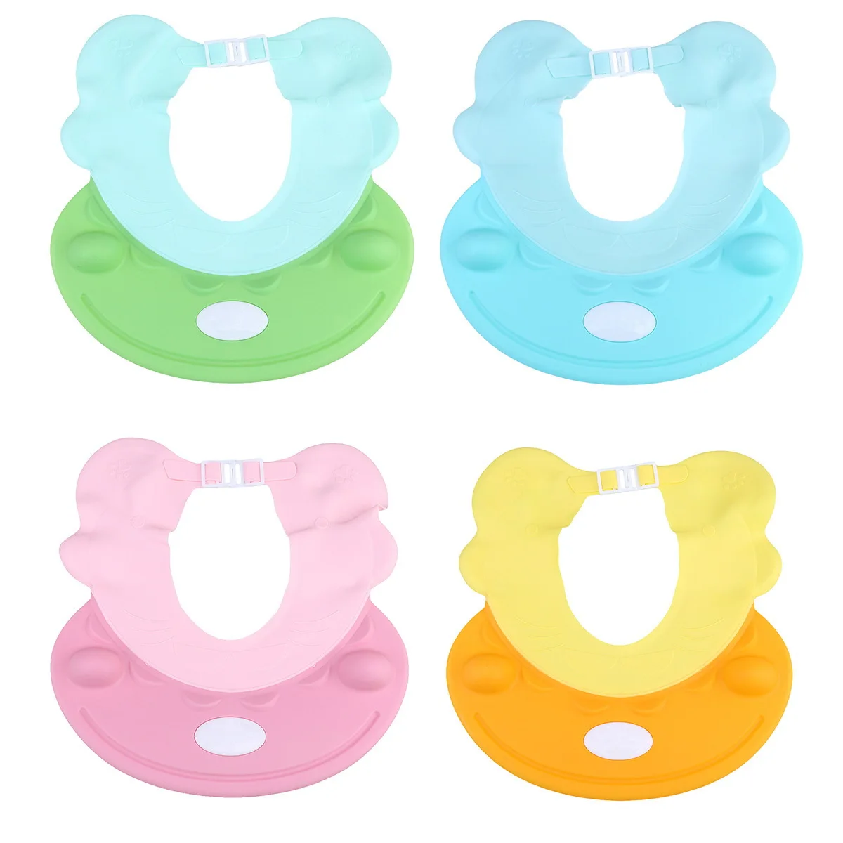 

Регулируемая детская шапочка для мытья волос, водонепроницаемая защита для ушей, шапочка для душа, розовая милая шапочка для ванны для детей, детская шапочка для ванны