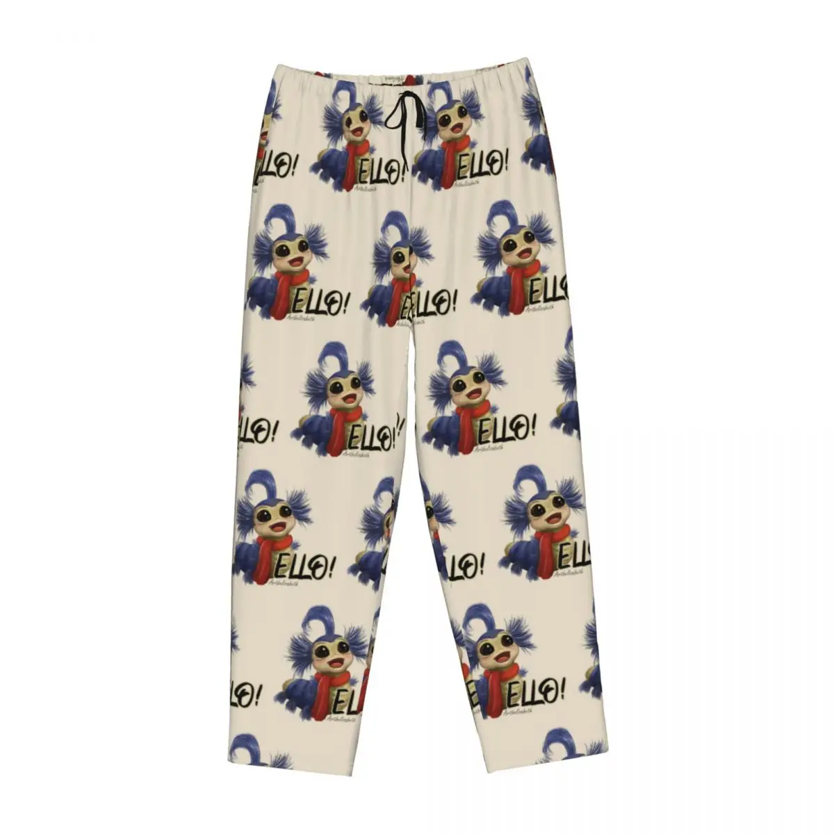 

Custom Labyrinth Worm Women Pajama Pants Lounge Sleep Sleepwear Bottoms with Pockets