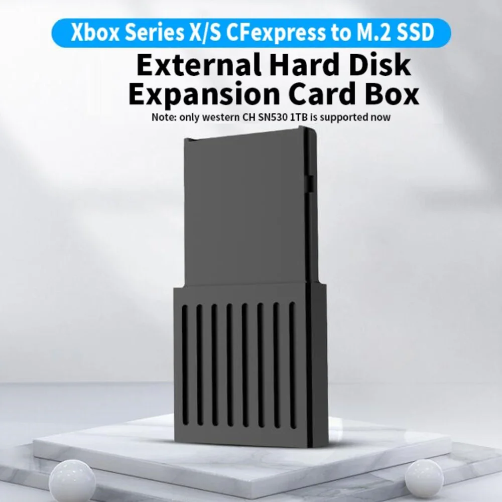 External Hard Drive Conversion Box for Xbox Series X/S Host M.2 Hard Drive Expansion Card Box for CHSN530 1TB Hard Disk