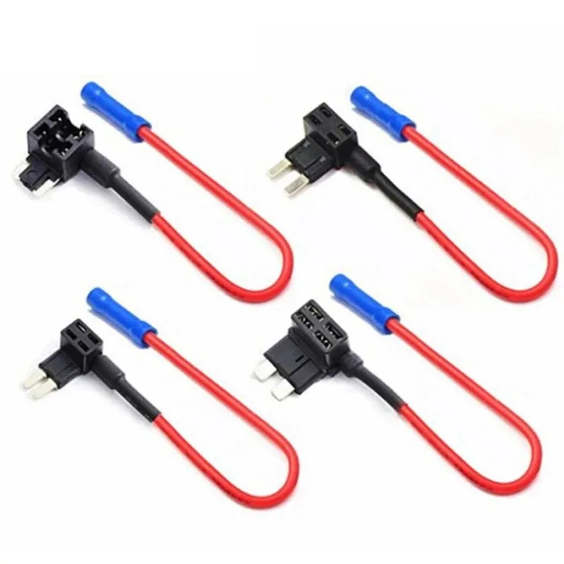 1pc Mini Car‘s Fuse Box Apm Blade Automatic Safety Ribbon 10a Blade Insert The Plug Take The Wire Additional Circuit Tap Adapter