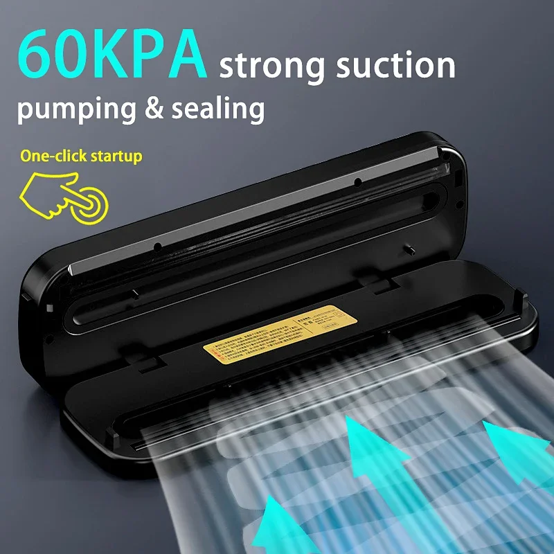 Kitchen Food Vacuum Sealer Machine Smart Touch Vacuum Sealing Packaging Machine Built in Cutter Vacuum Tools with 10 sealed bags