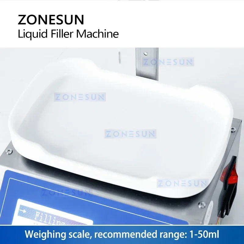 ZONESUN آلة تعبئة وزن السائل وزن حشو مضخة تمعجية التحكم الرقمي معدات تعبئة الزجاجات ZS-M90