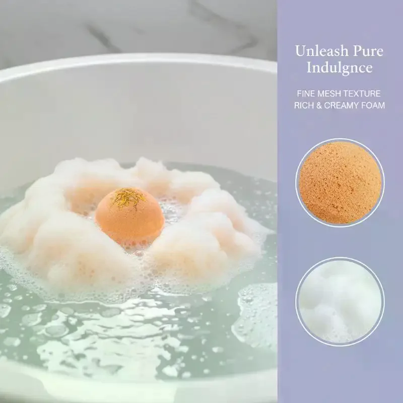 Bath Salt Ball 1pc Explosion Flower Fragrance Stress Reduction Tub Cleaner for Spa Home Relaxation