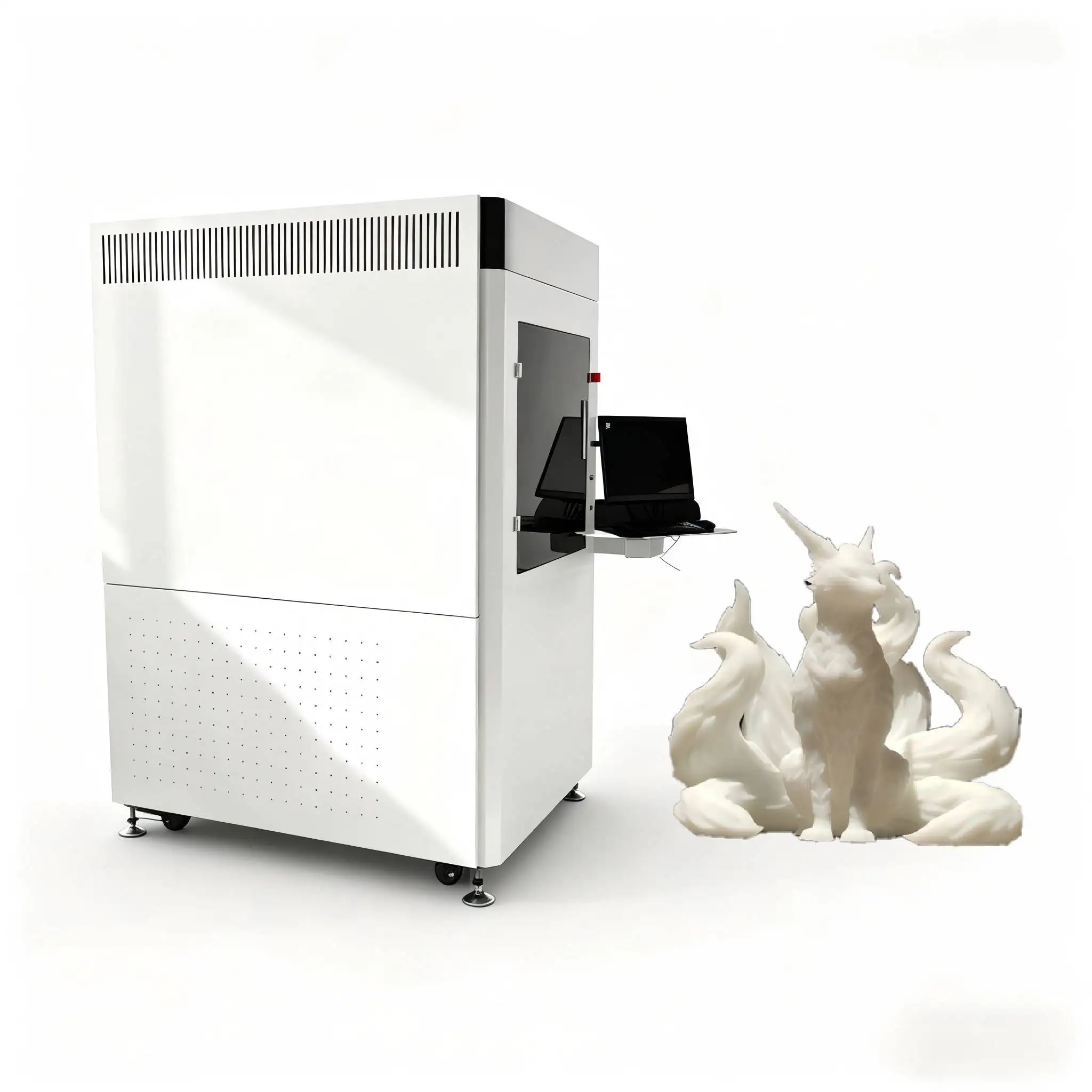 High-Precision Industrial 3D Printer with 600x600mm Build Volume / USB