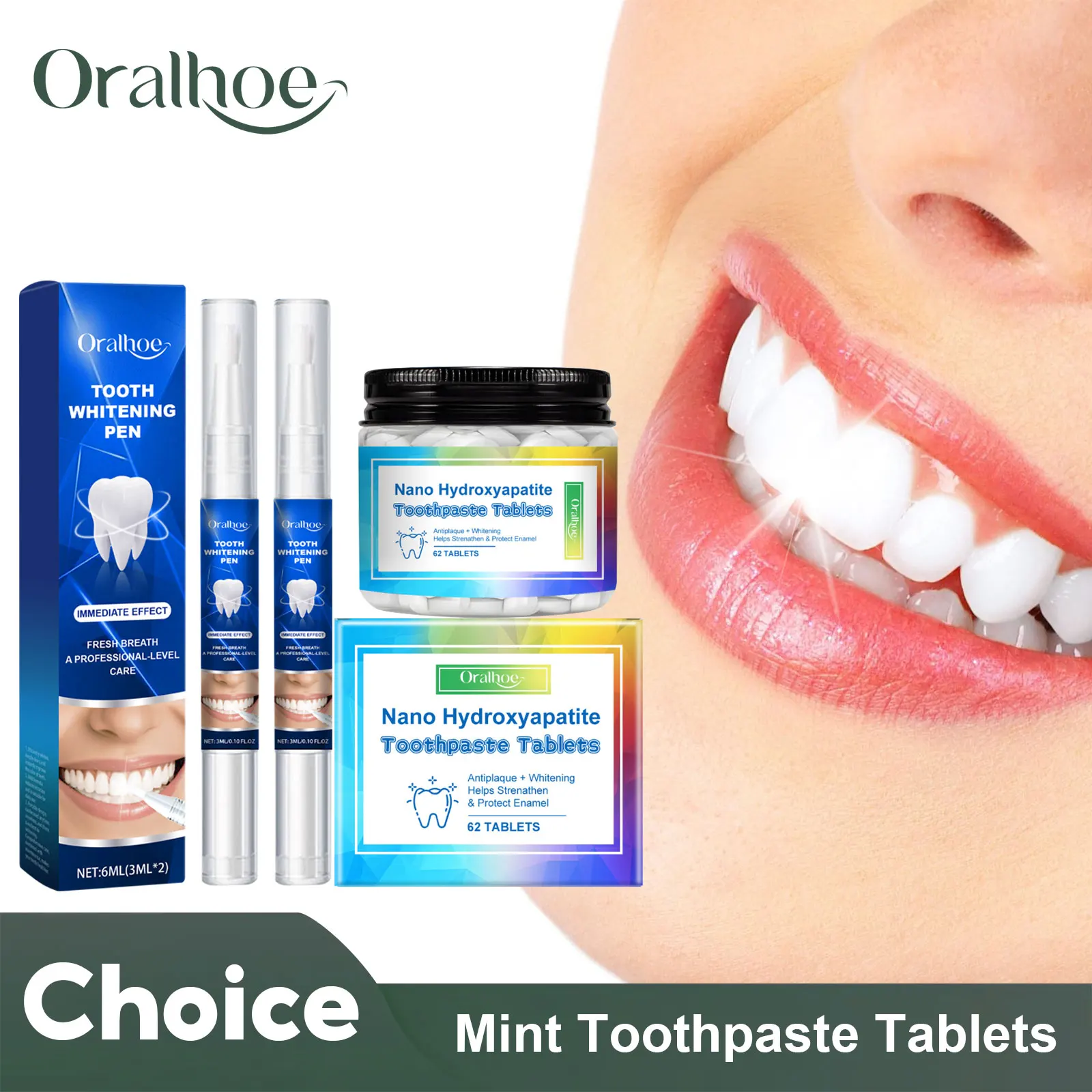 

Мятная зубная паста, таблетки, набор ручек для отбеливания зубов, удаление пятен, против полости, освежение дыхания, очищение полости рта, инструменты для ухода за гигиеной зубов