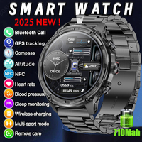 2024 New 1.85-inch Ultra HD AMOLED For Huawei Xiaomi Smart Watch Men GPS Bluetooth Call 710 Mah Battery Sport Fitness smartwatch