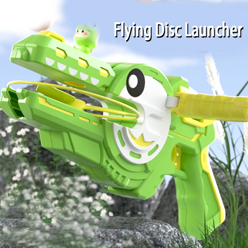 

Outdoor Sports Ejection Flying Bamboo Flying Saucer Gun Suit Children's Dragonfly Flying Saucer Toy Gift For Children