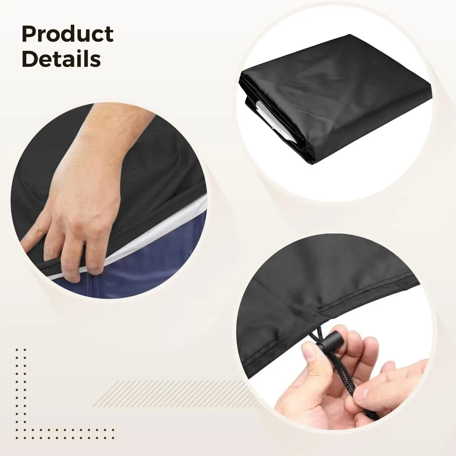 

Водонепроницаемое складное круглое покрытие для бассейна, пыле- и насекомозащитное, для наземных бассейнов, защитный чехол от пыли, 4/6/8/104 фута