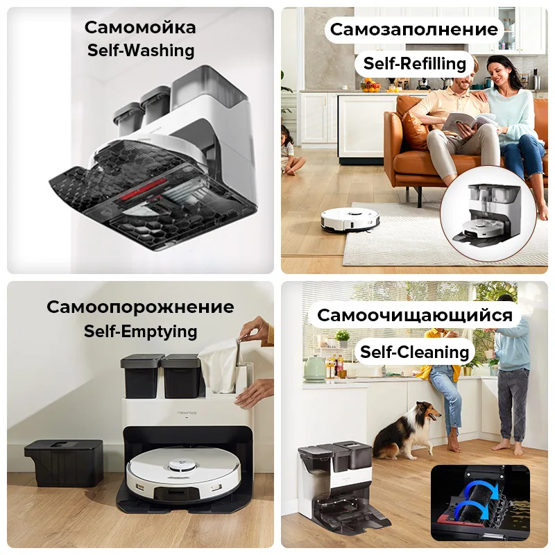 5100Pa Roborock S7 Pro Ultra Robot Vacuum Cleaner with Automated Empty Wash Fill Dock, Auto-Lifting Sonic Vibration Mopping 220V