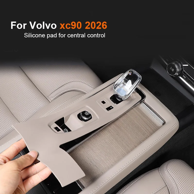 

For Volvo XC90 central control wireless charging panel silicone pad 2026 car interior water cup pad anti slip pad