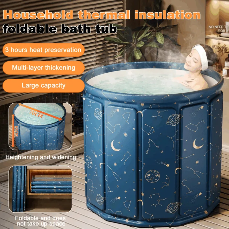

Adult Folding Soaking Tub Full Body Sitting Tub Adult Bathing Tub Swimming Tub Full Body Soaking Tub