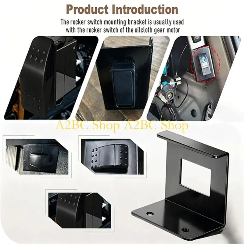 A2BC Metal Rocker Switches Mounting Bracket 3014188 For Trucks Simple Setup And Steel Construction 1-7/16X13/16