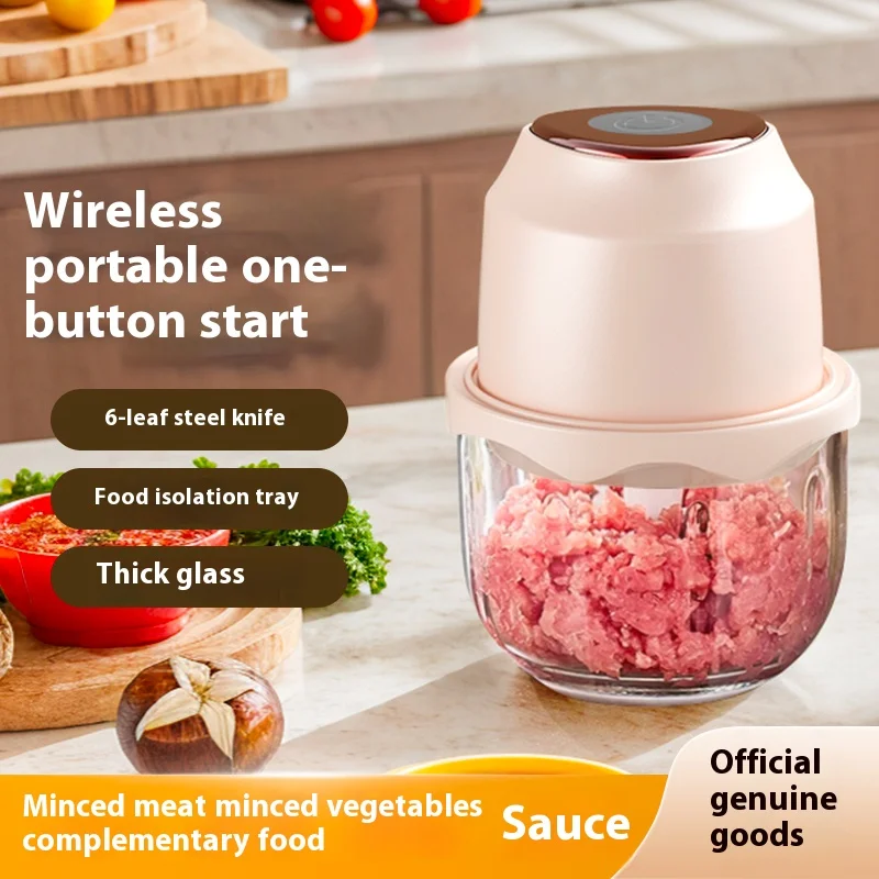 350ML Lebensmittel Chopper Elektrische Fleischwolf Knoblauch Stampfer USB Multifunktions Slicer Mixer Küche Küchenmaschine
