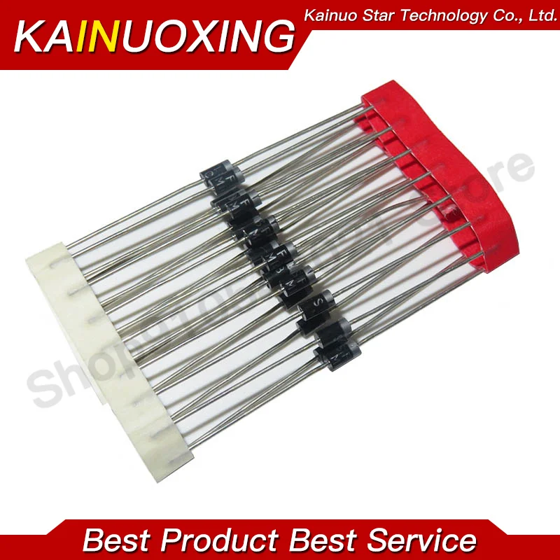 100PCS 1N4007 1N5819 1N4001 UF4007 FR107 FR157 FR207 1N4004 1N4937 HER107 RL207 1N5817 1N5399 1N60 1N914 DO-41 Rectifier Diode