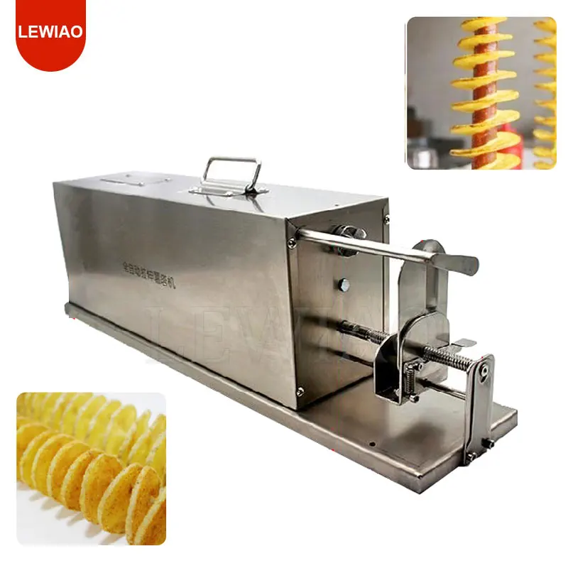 

Electric Potato Spiral Cutter Machine Tornado Potato Tower Maker Stainless Steel Twisted Carrot Slicer Commercial