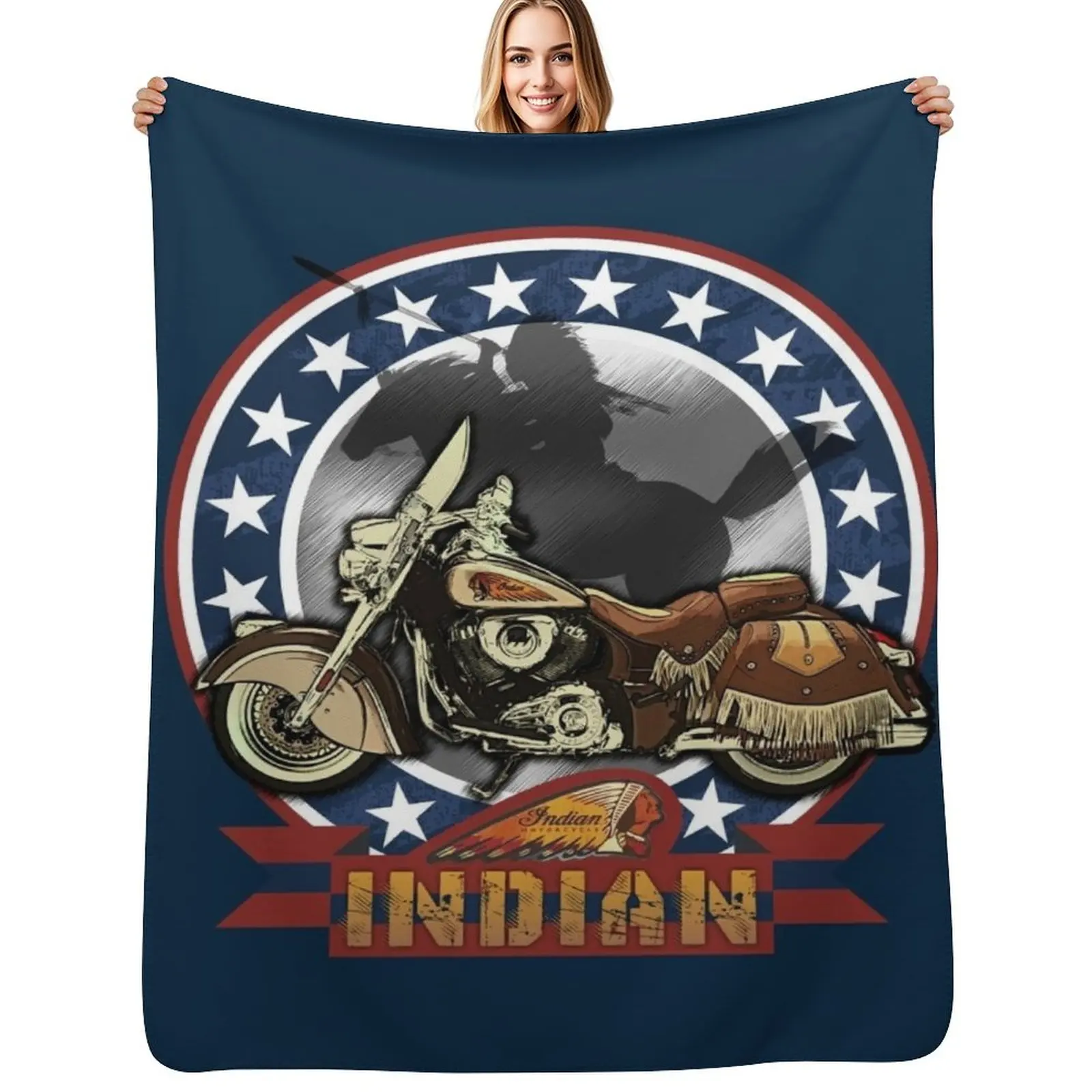 

INDIAN Wild Throw Blanket Year Round Soft Comfortable Blanket for Home