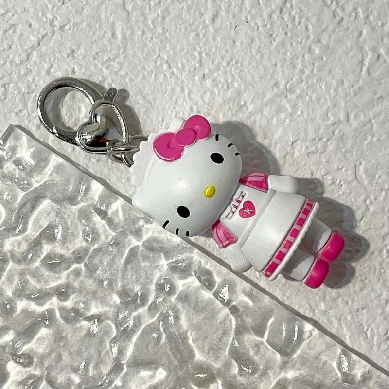 Hello Kitty Keychain Cartoon Doll Mobile Phone Rope Backpack Stuffed Pendant Lovely Decor Anime Figure Makeup Bag Pendants view 6