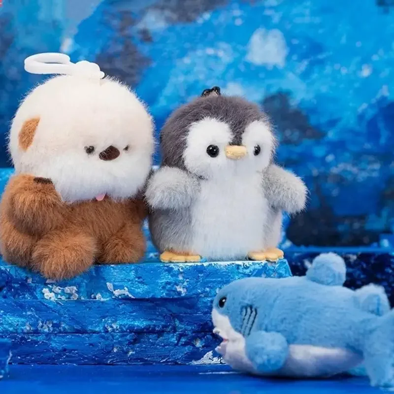 Meeresleben Plüsch-Schlüsselanhänger Cartoon-Tier Schlüsselanhänger Taschenanhänger Hängedekoration für Erwachsene Kinder 15UB