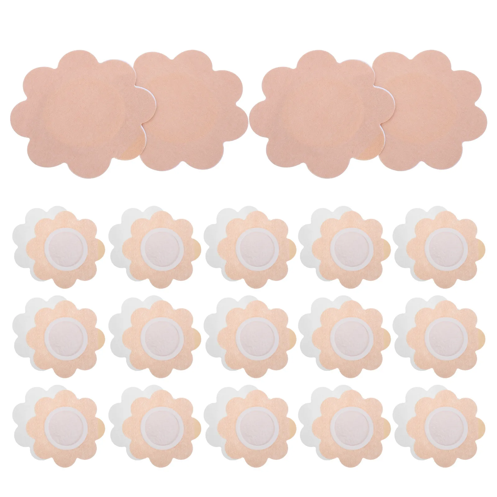

50Pcs Acupoint Skin-Colored Oil Absorbent Patches Breathable Non-Woven Fabric Belly Lumbar Navel Pain Relief Pads for Fatigue