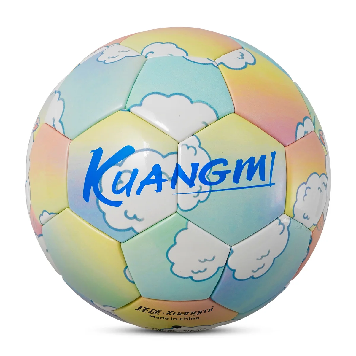 Kuangmi Football Standard Size 5 Durable PU Material League Soccer Ball Outdoor Match Training Game Balls Birthday Gifts