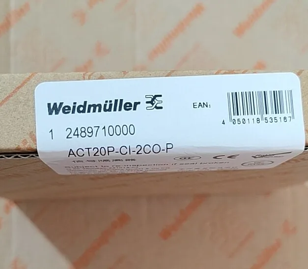 New Original Weidmüller Signal Isolator ACT20P-CI-2CO-P 2489710000