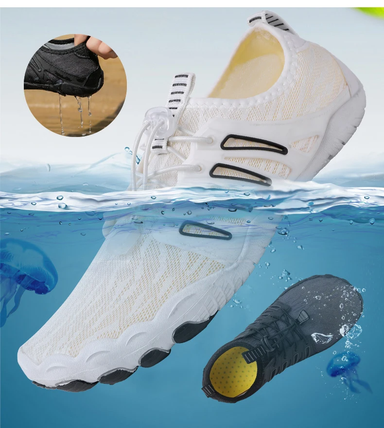 Barfuß Schuhe Strand Wasser Aqua Schuhe Männer Frauen schwimmen im Meer Wassers choenen Chauss ure de Plage Wassersport Aqua shoes – Detail 8