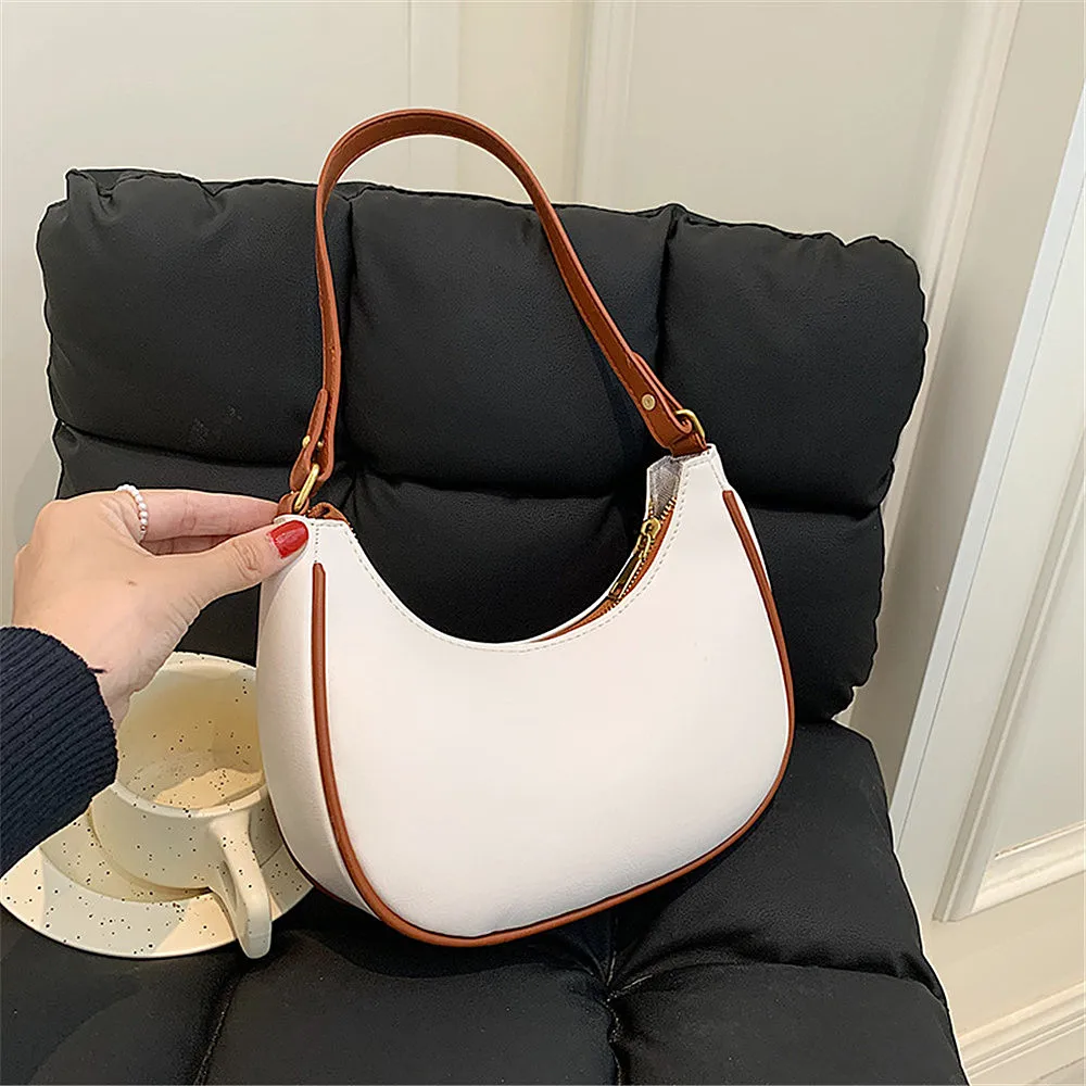 

Fashion Casual Women Totes Shoulder Bag Female Leather Solid Color Chain Underarm Bag Shopping Bag for Women Handbag Purses 2023