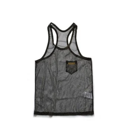 Men's Shirt Ropa Hombre Gym Sexy Mesh Thin Men's Clothing Tank Top Temperament Tops Basketball Sling Sleeveless