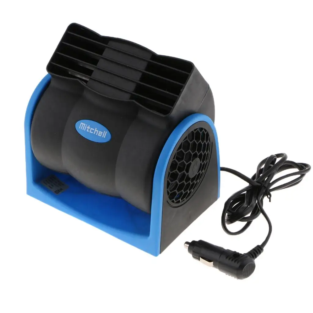 Desktop Cooling Air Fan Low Noise Dual Centrifuge Bladeless Design 12V for Truck Car Cigarette Lighter