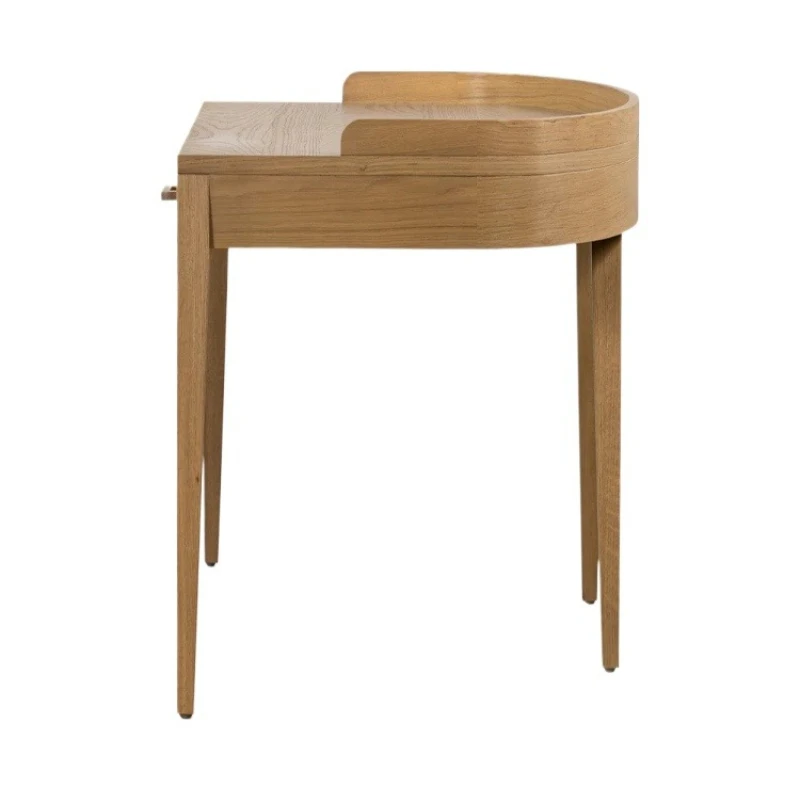 

French retro solid wood desk, medieval study computer desk, wabi-sabi writing desk, bed and breakfast desk