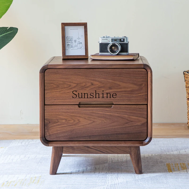 

Simple modern Nordic bedroom solid wood bedside table