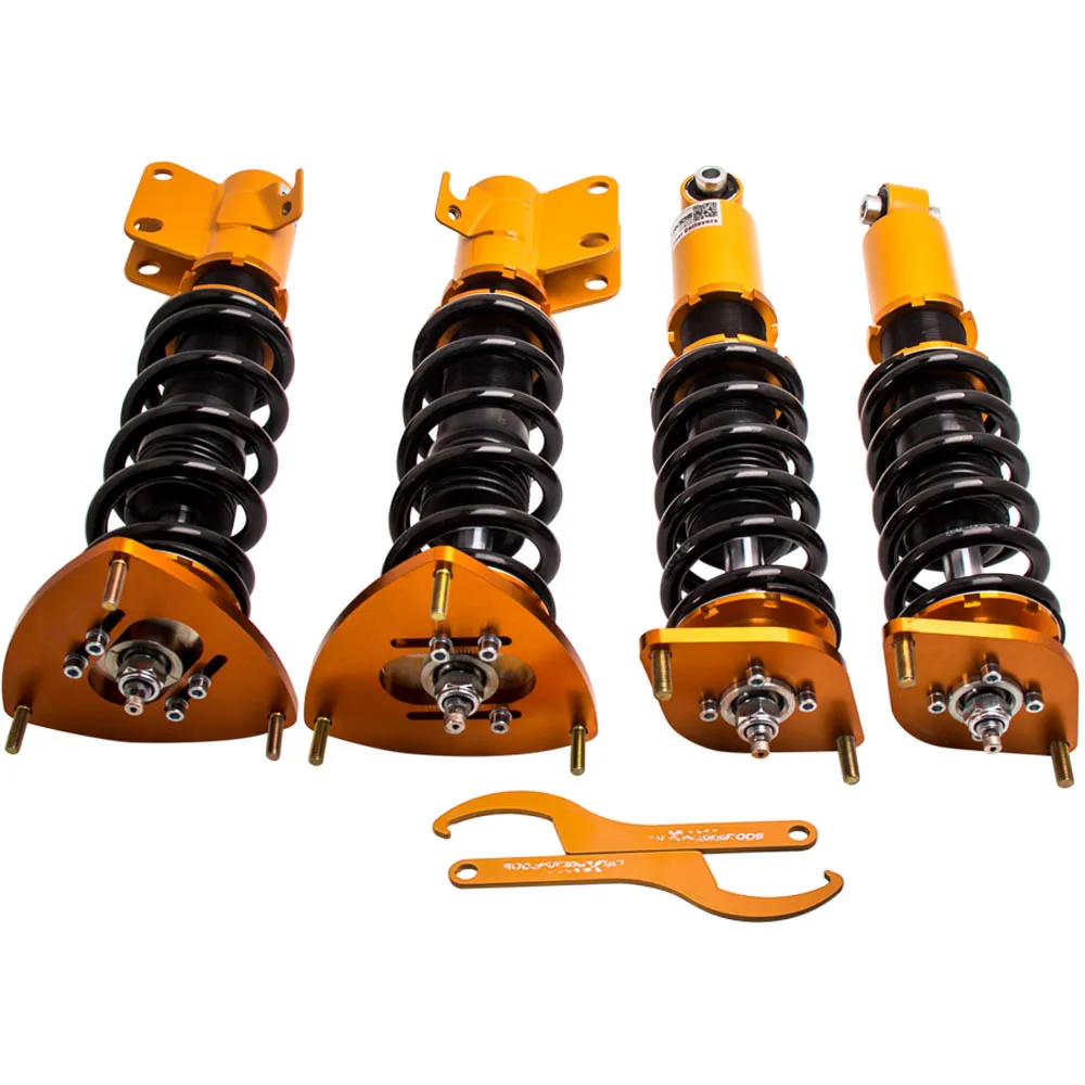 Maxpeedingrods Coilovers Shock Absorber Kit for Subaru Impreza WRX Sedan Hatchback 2008-2014 Hardness Adjustable