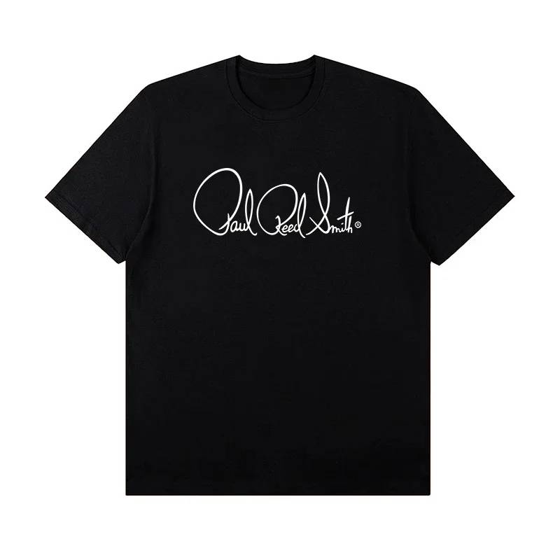 PRS Electric Guitar Peripheral Pattern Unisex Rock Cotton T Shirts Band Lead Singer Guitarist Practice T-shirt Y2k Ins Clothes