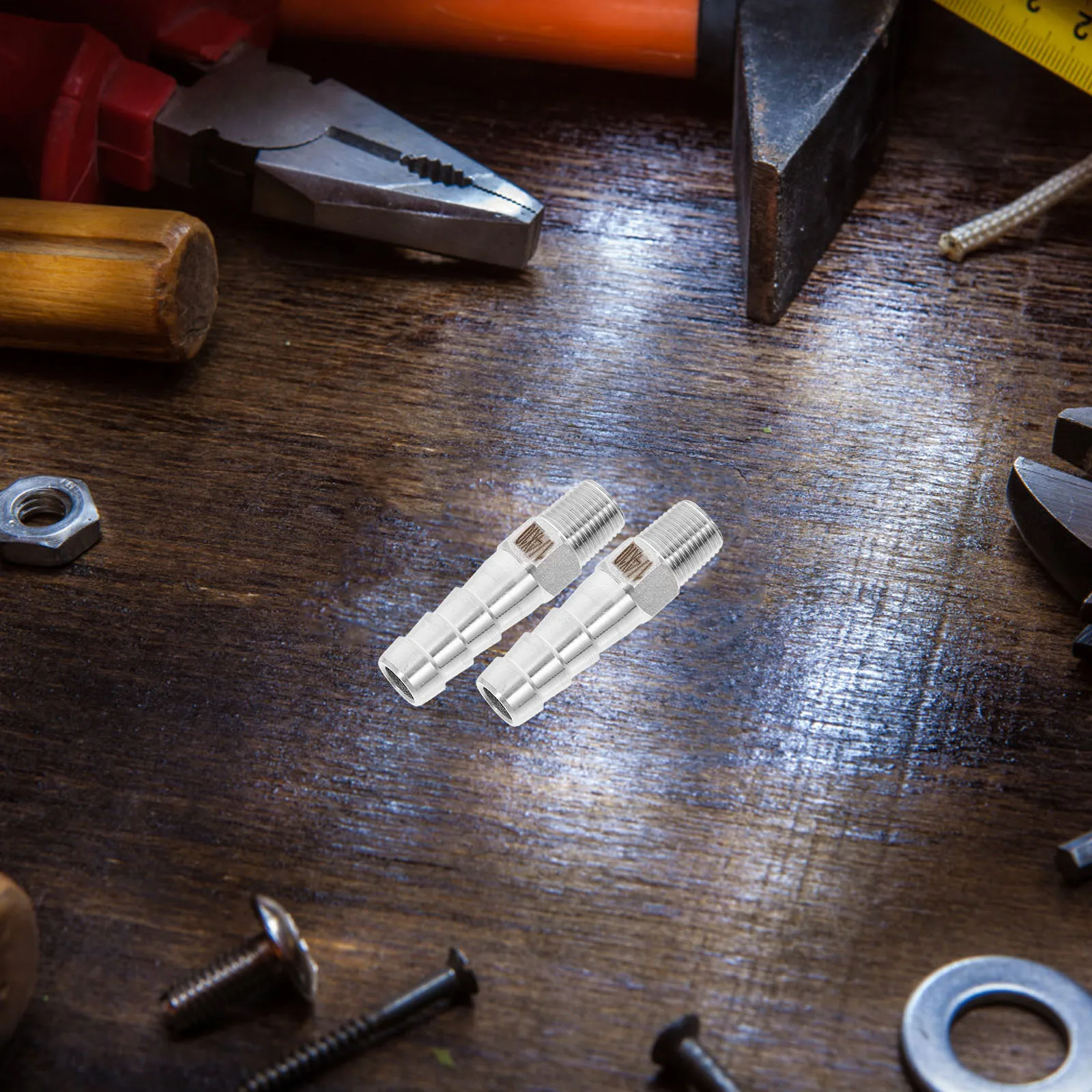 

2 шт., нержавеющая сталь, 10 мм, мягкие фитинги для шланга, резьба 1/4 NPT, соединитель для трубы, адаптер для шланга, разъем для воды