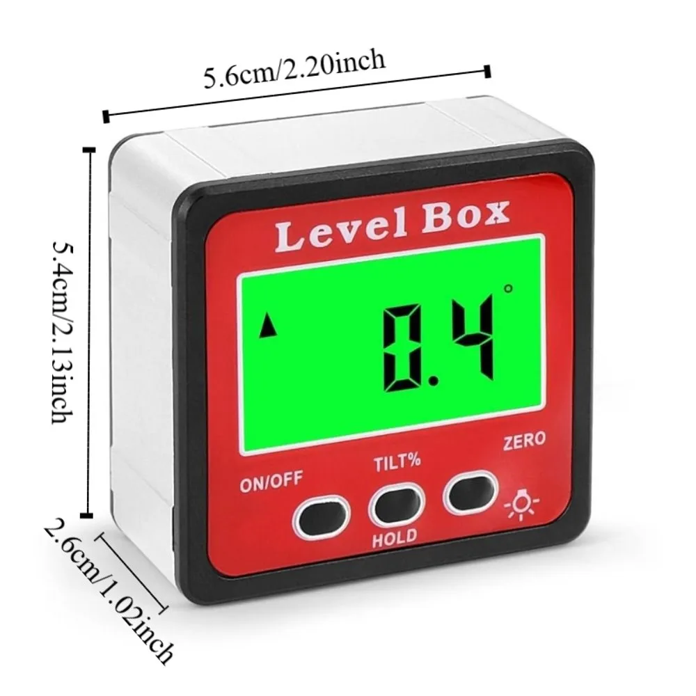 Picture 7: Electronic Digital Angle Dipmeter Gradient Measuring Level Meter Angle Gauge Digital Display 360° Tilt Angle Box