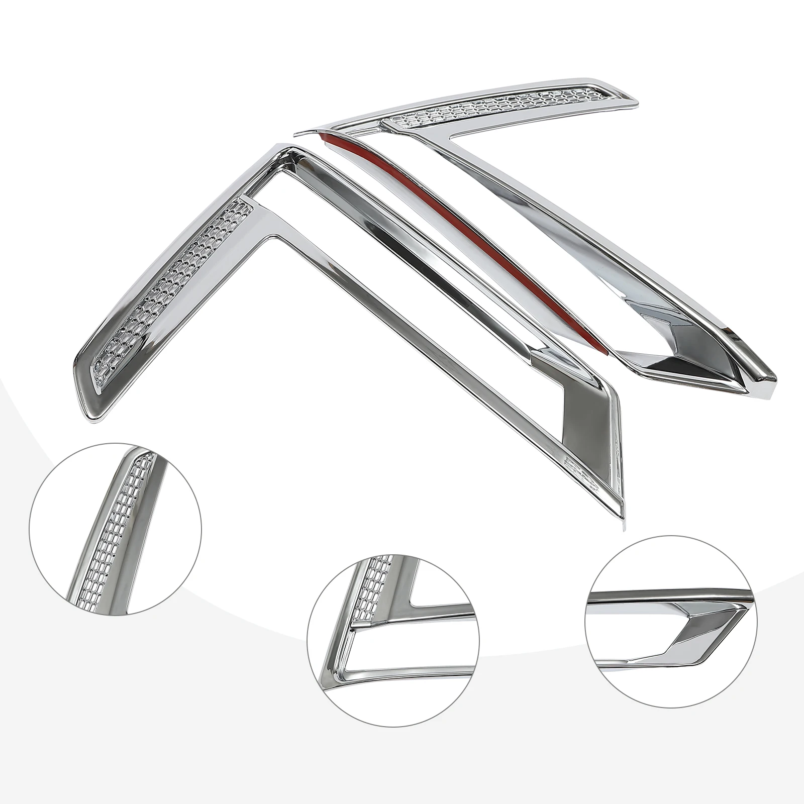 

2PCS Chrome ABS Front Fog Light Cover Trim | For 2023 Honda CR-V 2023 Honda CR-V Front Fog Light Cover Trim