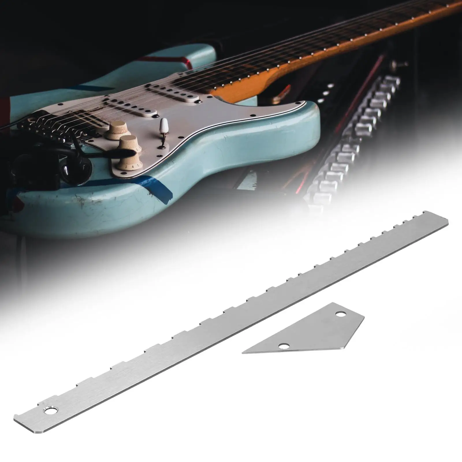 Portable Guitar Neck Gap Ruler Durable for Fretboard And Frets Repair Tool