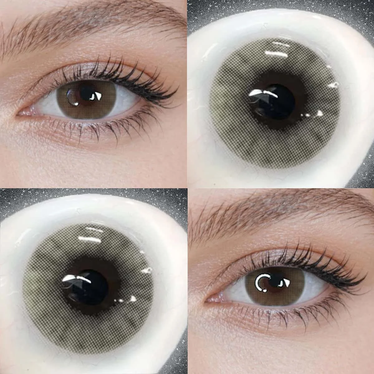 VISUASHOW Aurora Small Pupil Colored Contact Lenses 14.2mm Yearly Disposable Korea Design Natural Prescription Myopia Wholesale