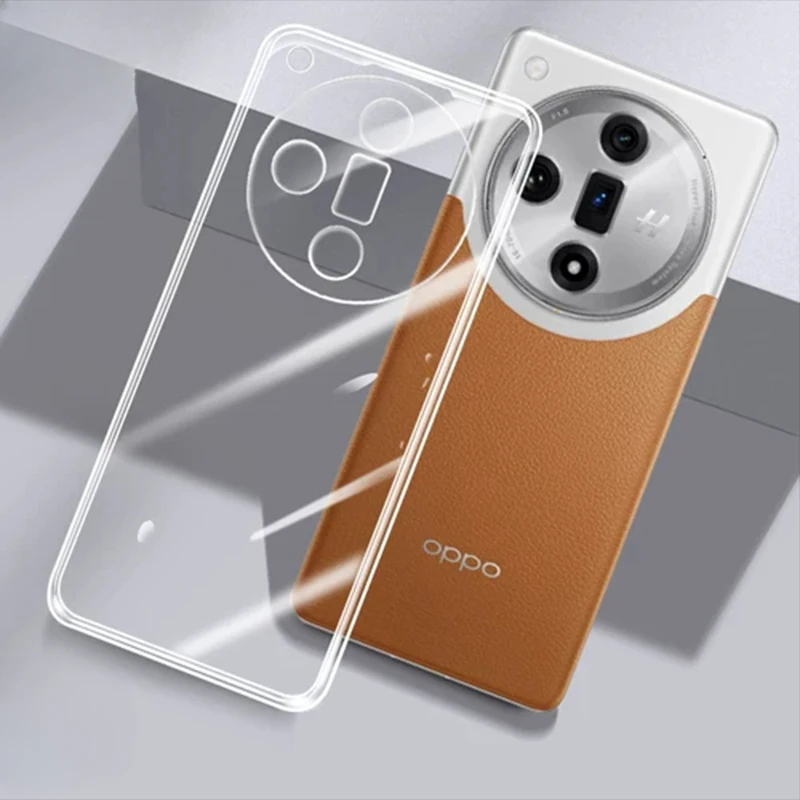 For OPPO Find X7 Ultra Clear Transparent Soft TPU Silicone Case Cover for OPPO FindX7 X7Ultra Phone Shell Protection