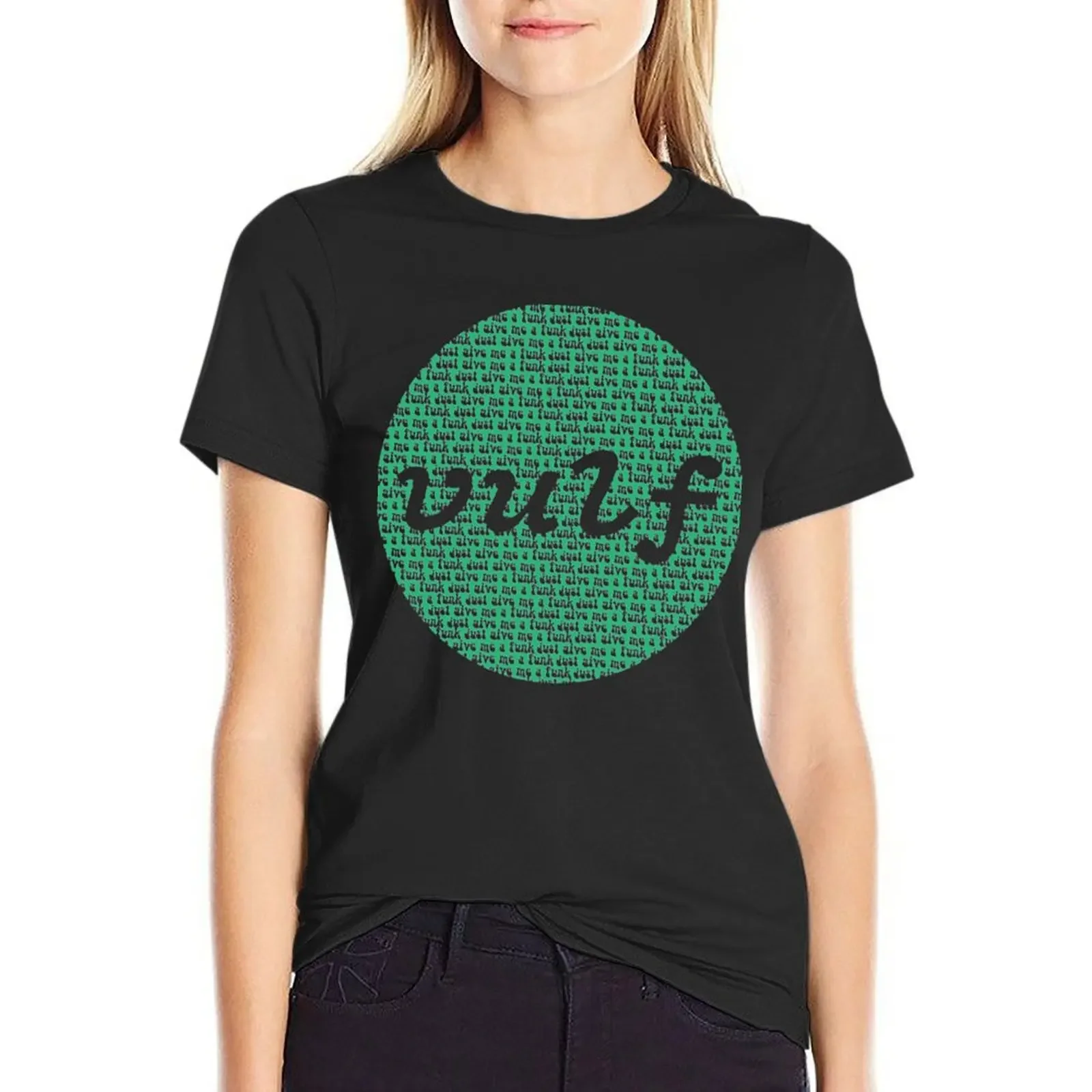 

Vulfpeck Shirt Vulf Circle Green Print T-Shirt kawaii clothes graphics korean fashion t shirts for Women