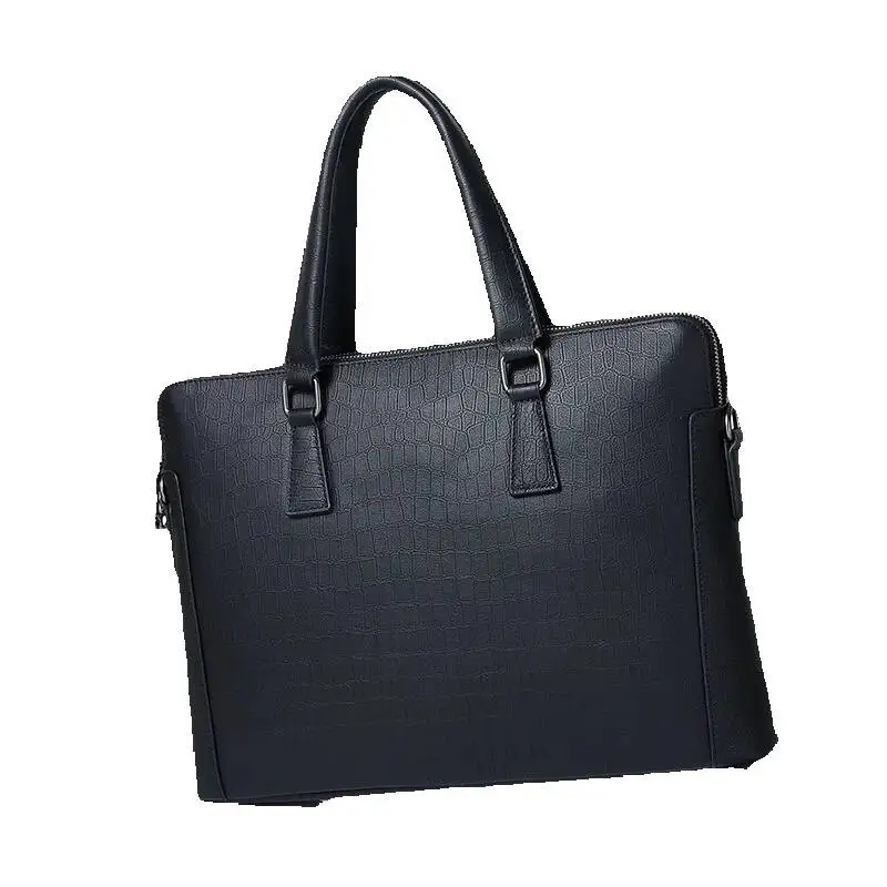 정품 메신저 가죽 서류가방 남성 비즈니스 가방 럭셔리 블랙 서류가방 남성용 핸드백 출퇴근 비즈니스 컴퓨터 가방