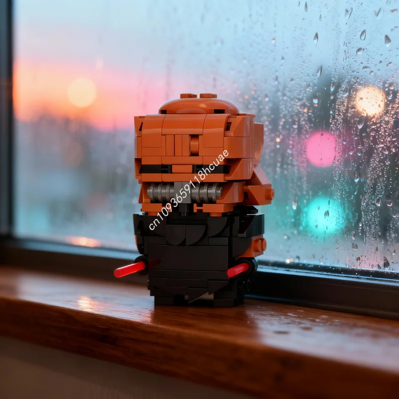 

217pcs MOC Brickheadz The Stranger Qimir Model Building Toy Blocks Christmas Gifts Architecture Creative Education DIY Idea