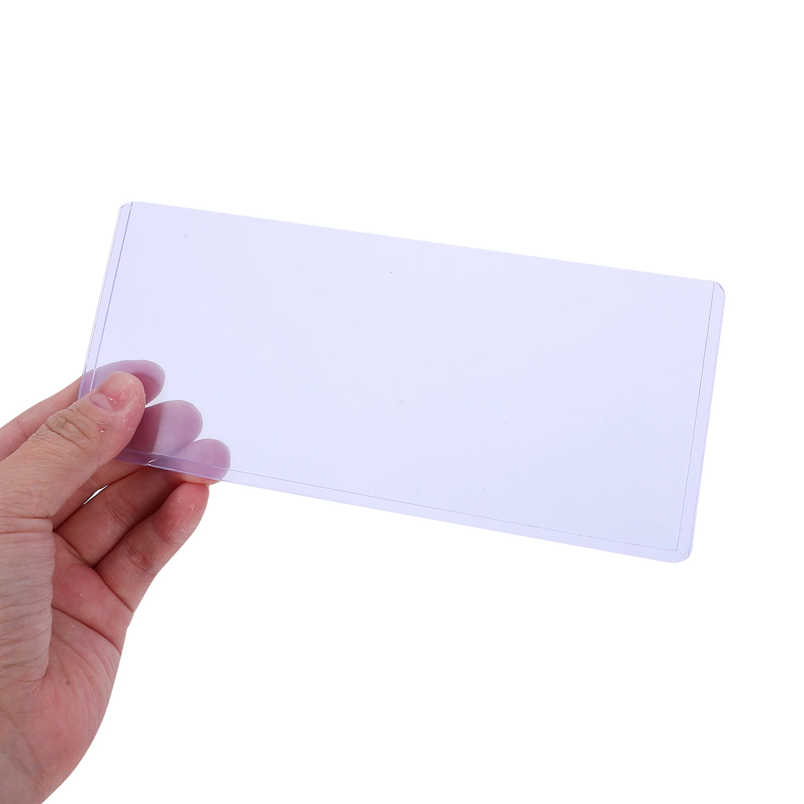 20 قطعة حامل المال الورقي واضح بولي كلوريد الفينيل فاتورة حامي كم لجمع الأوراق النقدية مقاوم للماء كيس تخزين العملات شفافة #1