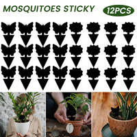 Fly Sticky Trap Waterproof Plant Sticky Paper Natural Safe Fungus Gnat Trap Potted Plants Strong-Adhesive Fruit Fly Sticky Board