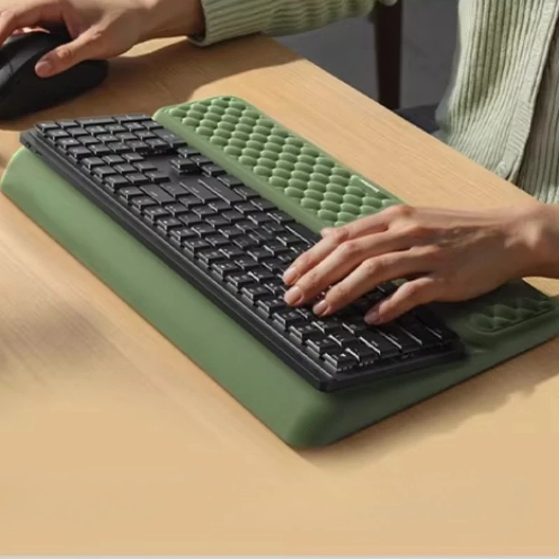 Ergonomic Memory Foam Wrist Rest Gaming Keyboard Holders with Elbow Support Anti-Slip Office Desk Wrist Pad Typing Comfort Rest