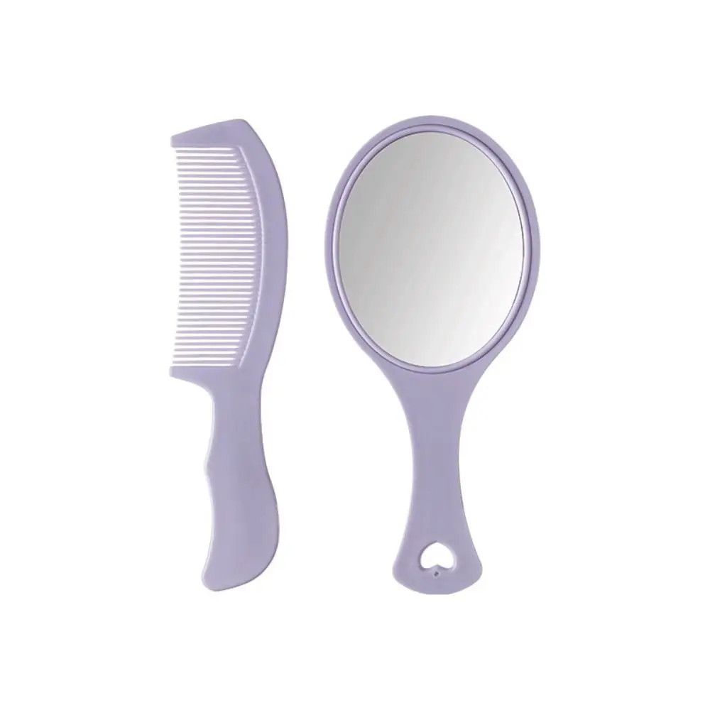 New Children's Anti-Static Hairdresser Comb Mirror Set Cute Handle Baby Comb Mirror Bathing Tool Baby Life Accessories